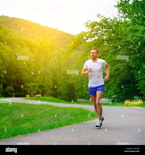 Running Fitness Man Stock Photo Alamy