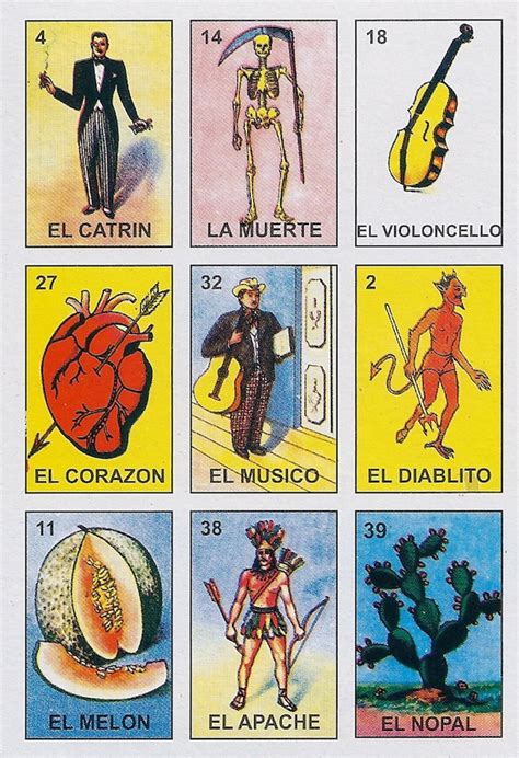 Loteria Mexican Bingo Card Game Set Small By Redux4u On Etsy