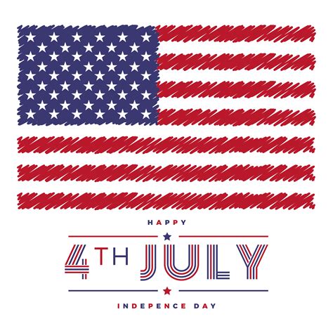 Independence Day Illustration With American Flag 532845 Vector Art At