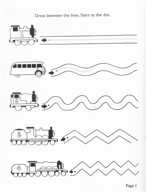 Different spaced lines for different ages; 63 best children's dot to dot and tracing sheets images on ...