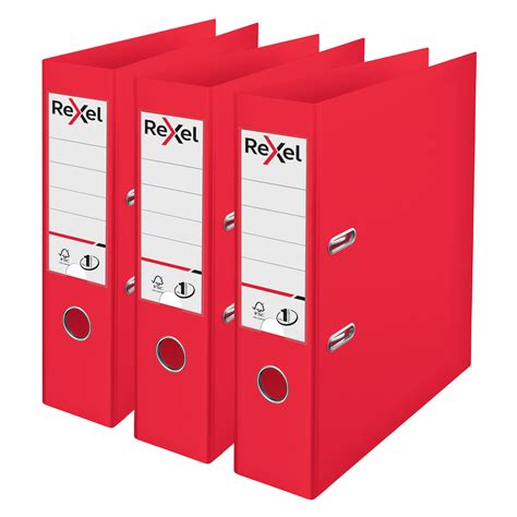 Rexel Choices Mm Lever Arch File Polypropylene A Red