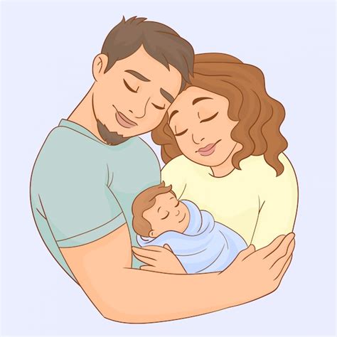 Álbumes Foto Caricatura Mama Papa Y Bebe Animado El último