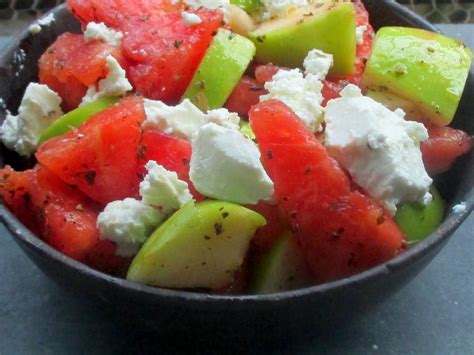 For The Love Of Food Green Apple Watermelon Salad