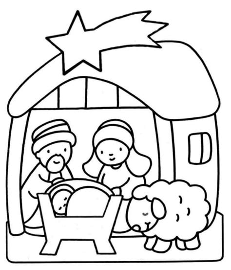 Jesus Is Born Coloring Page Coloring Home