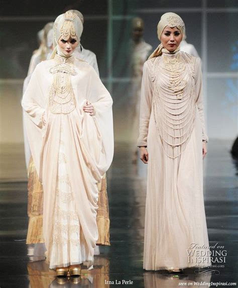 irna la perle modest wedding dress inspiration wedding inspirasi muslim wedding dresses