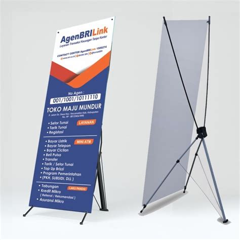 Jual Cetak Spanduk Banner Agen Brilink Berdiri Stand Banner Brilink