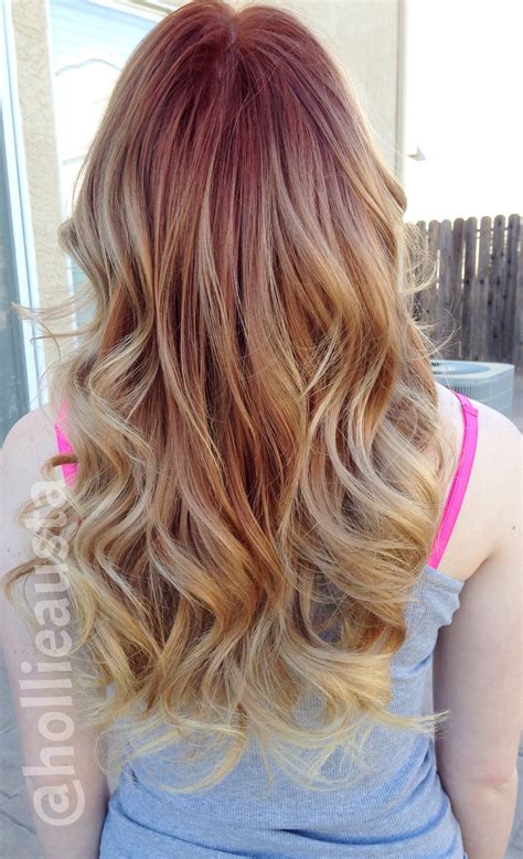 Strawberry Blonde Ombre Hair Fashion Style
