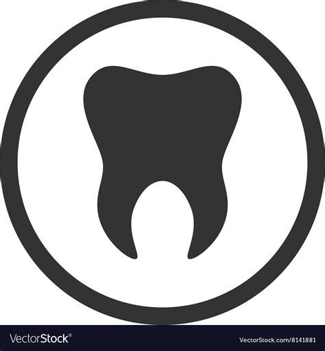 Tooth Icon Logo Template Tooth Dental Symbol Vector Image