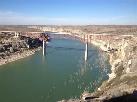 Highest Bridge In Texas Hwy 90 Over Pecos River Near Comstock Pecos