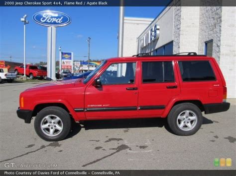 2000 Jeep Cherokee Sport 4x4 In Flame Red Photo No 55908489 Gtcarlot