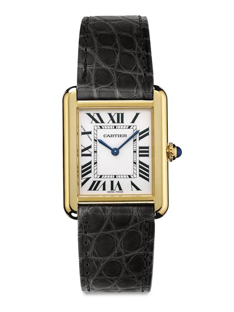 Black And Gold Cartier Watch