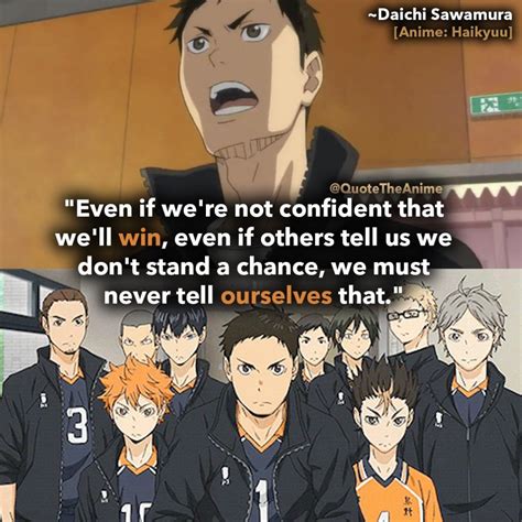 Funny haikyuu hq pinterest haikyuu funny and ps. 35+ Powerful Haikyuu Quotes that Inspire (Images + Wallpaper) | Anime quotes inspirational ...