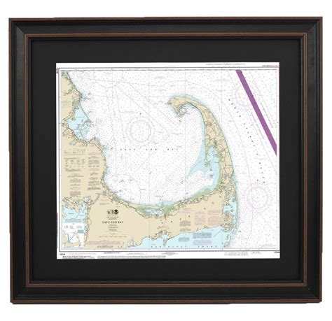 Framed Nautical Chart Cape Cod Bay Noaa 13246 Nautical Etsy