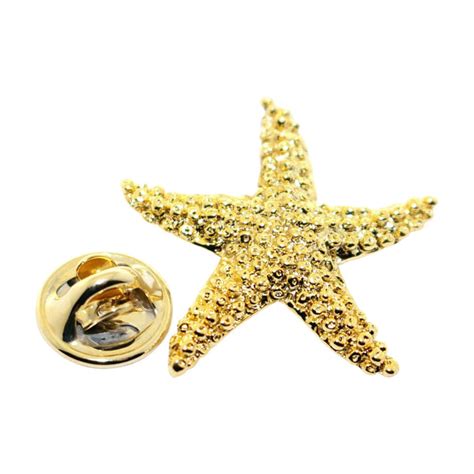 Starfish Pin 24k Gold Lapel Pin Sarahs Treats And Treasures