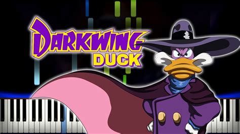 Darkwing Duck Intro Theme Song Piano Tutorial Sheet Music Midi Youtube