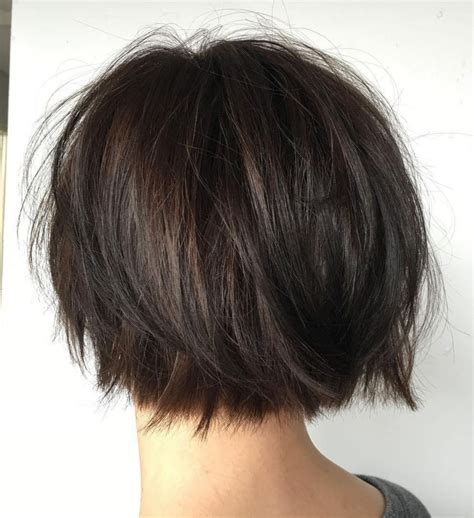 Razored Nape Length Bob With Flyaways Short Hair With Layers Layered Hair Hair Styles