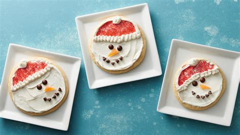 #strange kid #santa cookies #santa #milk and cookies. Cute Snowman Cookies Recipe - Pillsbury.com