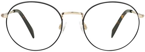 simon eyeglasses in brushed ink with polished gold warby parker