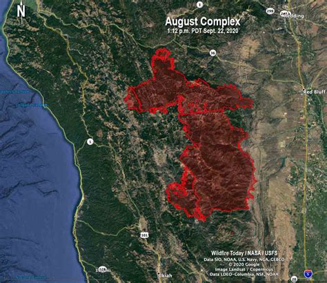 August Complex Of Fires In Northern California Has Burned 846000 Acres