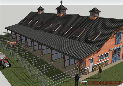 Hb100 Horse Barn Plans Horse Barn Design ~ Shed Plans Ideas