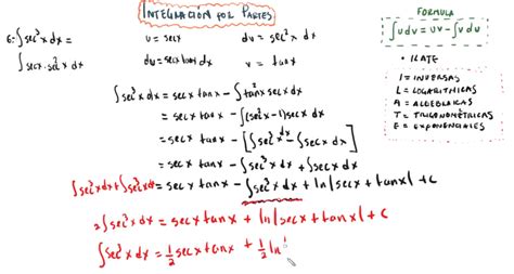 Integrales Por Partes Ejercicios Resueltos Fisimat