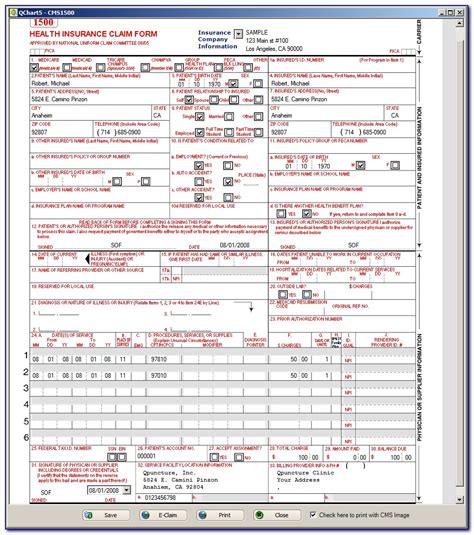 Sample 1500 Claim Form Filled Out Form Resume Examples A15qxradeq