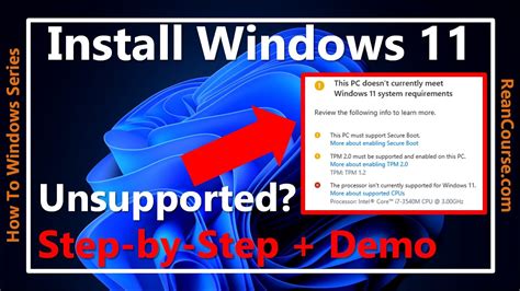 How To Install Windows 11 On Unsupported Hardware Old Cpu Bypass Tpm