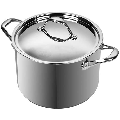 Top Quality Tri Ply Clad Stainless Steel Sauce Pot Stock Pot With Lid