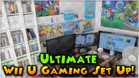 Ultimate Wii U Gaming Set Up My Nintendo Room Youtube