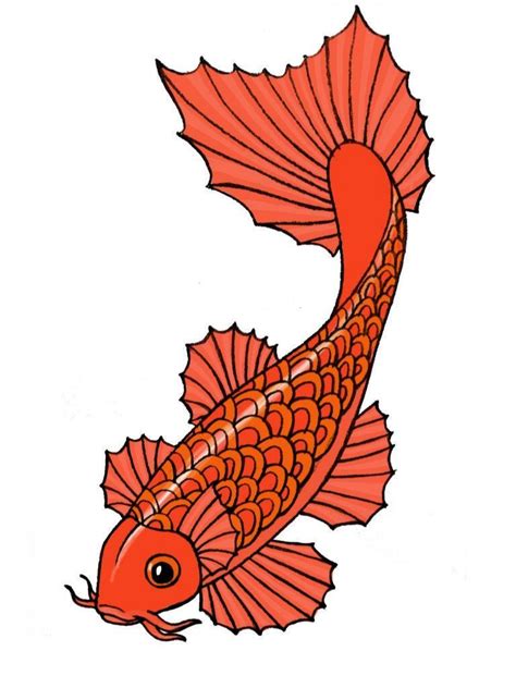 Wikihow To Draw A Koi Fish Via Fish Cartoon Drawing Koi