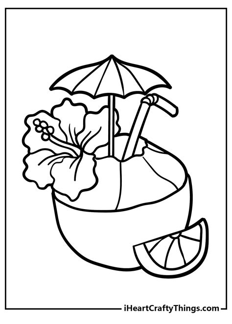 Printable Tropical Coloring Page Updated 2022 Coloring Home