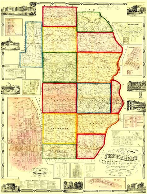 Jefferson County Ohio Township Map
