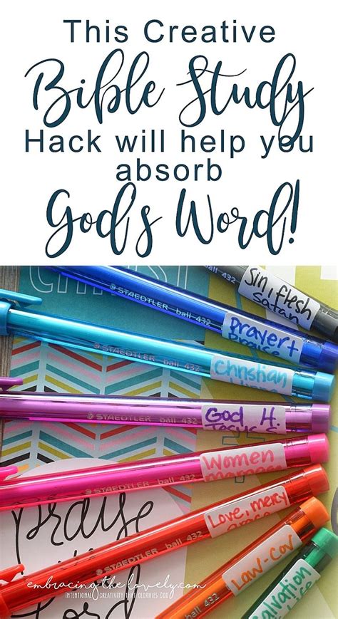 Color Code Your Pens For Creative Bible Study With This Great Bible