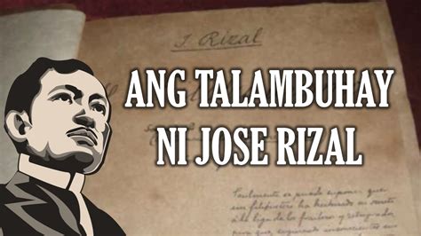 TALAMBUHAY NI JOSE RIZAL YouTube