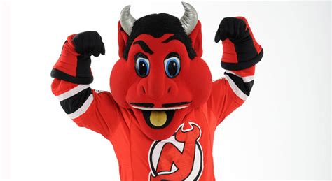 Devils Mascot Takes A Hammer To Gritty