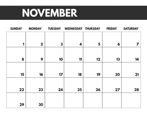 November Calendar 11 Screensavers Starting Monday Wishes Images