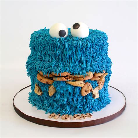 Cookie Monster Cake By Cake Bash Studio And Bakery Lake Balboa Ca