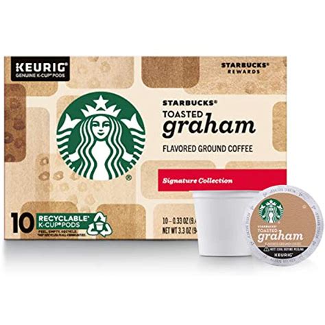 Starbucks Toasted Graham Keurig Pods Light Roast Coffee 10 Single