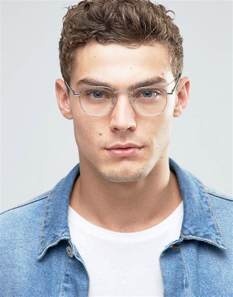 Image 3 Of Asos Square Glasses With Clear Lens Latest Fashion Clothes