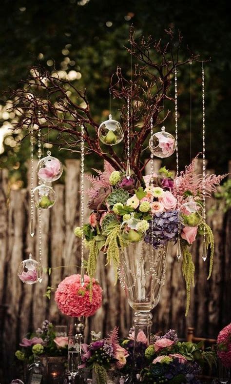 Tablescape Enchanted Forest Decorations Wedding Themes Spring