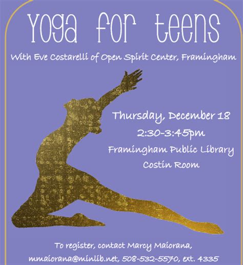 The gentle place in framingham offers the best in massage therapy, yoga classes, workshops and a host of other wellness practices under one roof. 5 Things You Need To Know Today in Framingham: December 18 ...