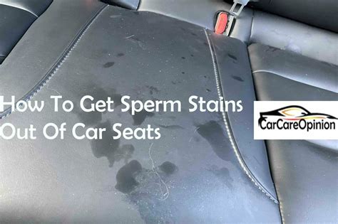 Tested Way Of How To Get Sperm Stains Out Of Car Seats Carcareopinion