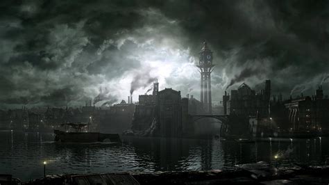 Dishonored Dunwall Cityscape No Logo On