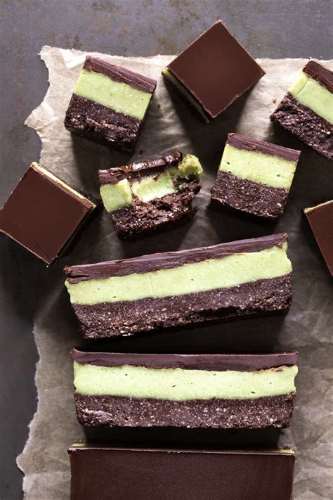 Vegan No Bake Chocolate Mint Slice Recipe Real Food Healthy Body