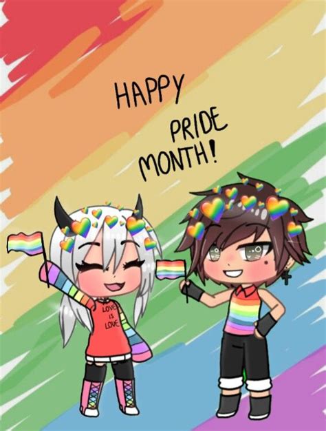 2) drawing from real life. Happy pride month!🌈 | Cute anime chibi, Chibi characters, Cute characters