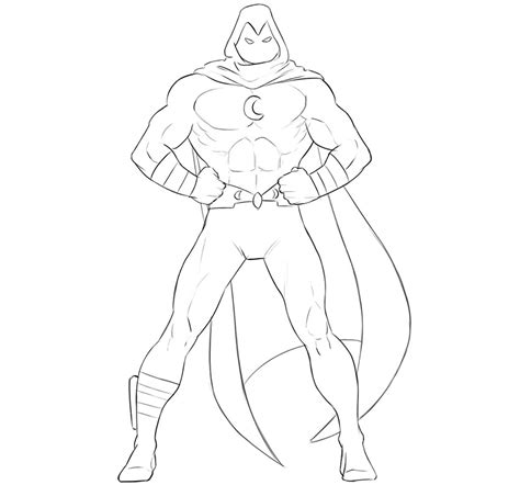 How To Draw Moon Knight Geek