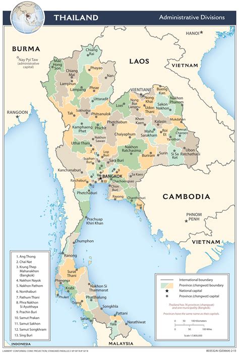 Landkarten von Thailand - Maps of Thailand