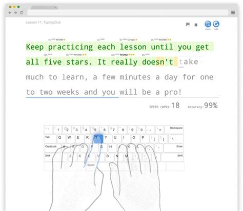 Learn Touch Typing Free - TypingClub in 2020 | Typing practice for kids