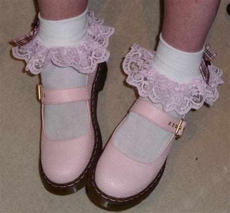 Pink Dm Mary Janes And Frilly Socks Frilly Socks Outfits With Mary