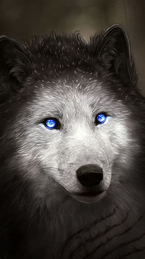 Wolf With Blue Eyes Wallpapers Hd Wallpapers Id 25058